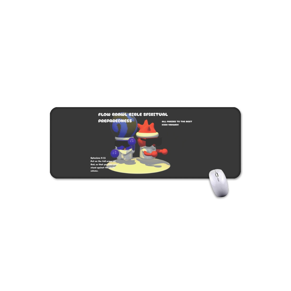 Flow Brawl Bible Spiritual Preparedness Mouse Pad