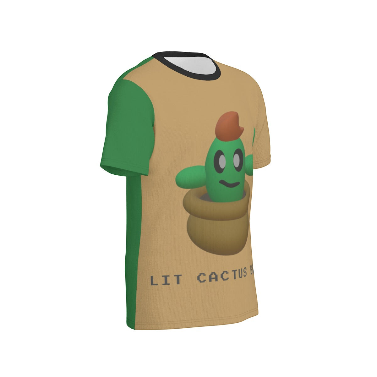 Men Lit Cactus Bro Plant Shirt