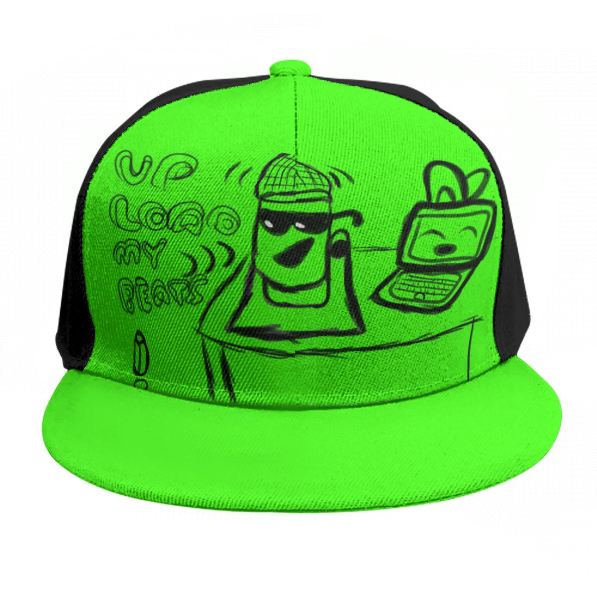 Upload My Beats Baseball Cap With Flat Brim