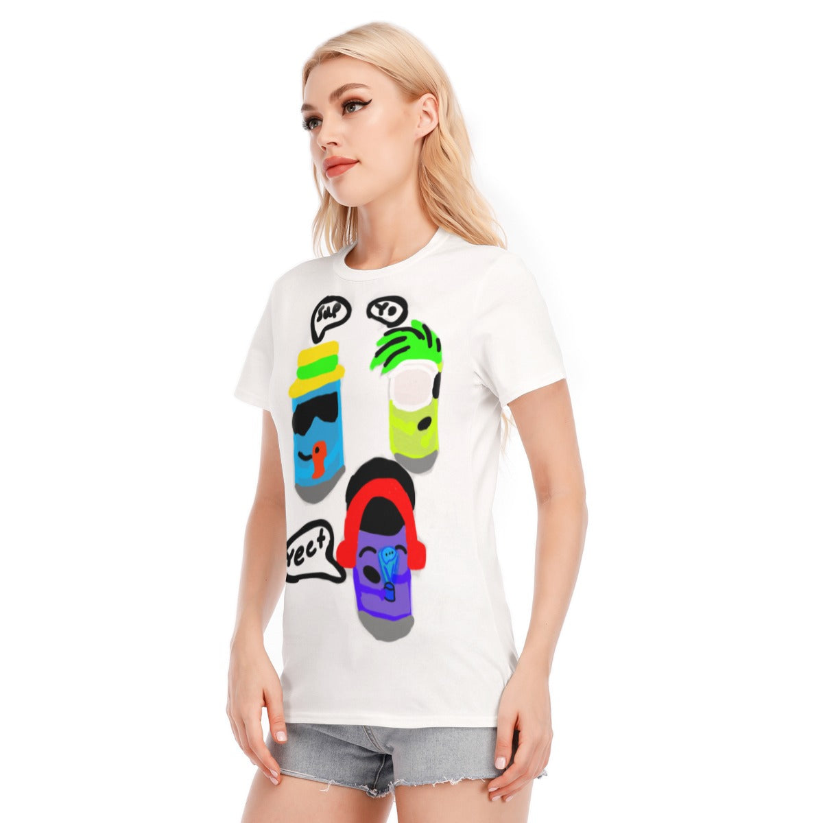 Flow Can Social Media Group Women's Graphic T shirt