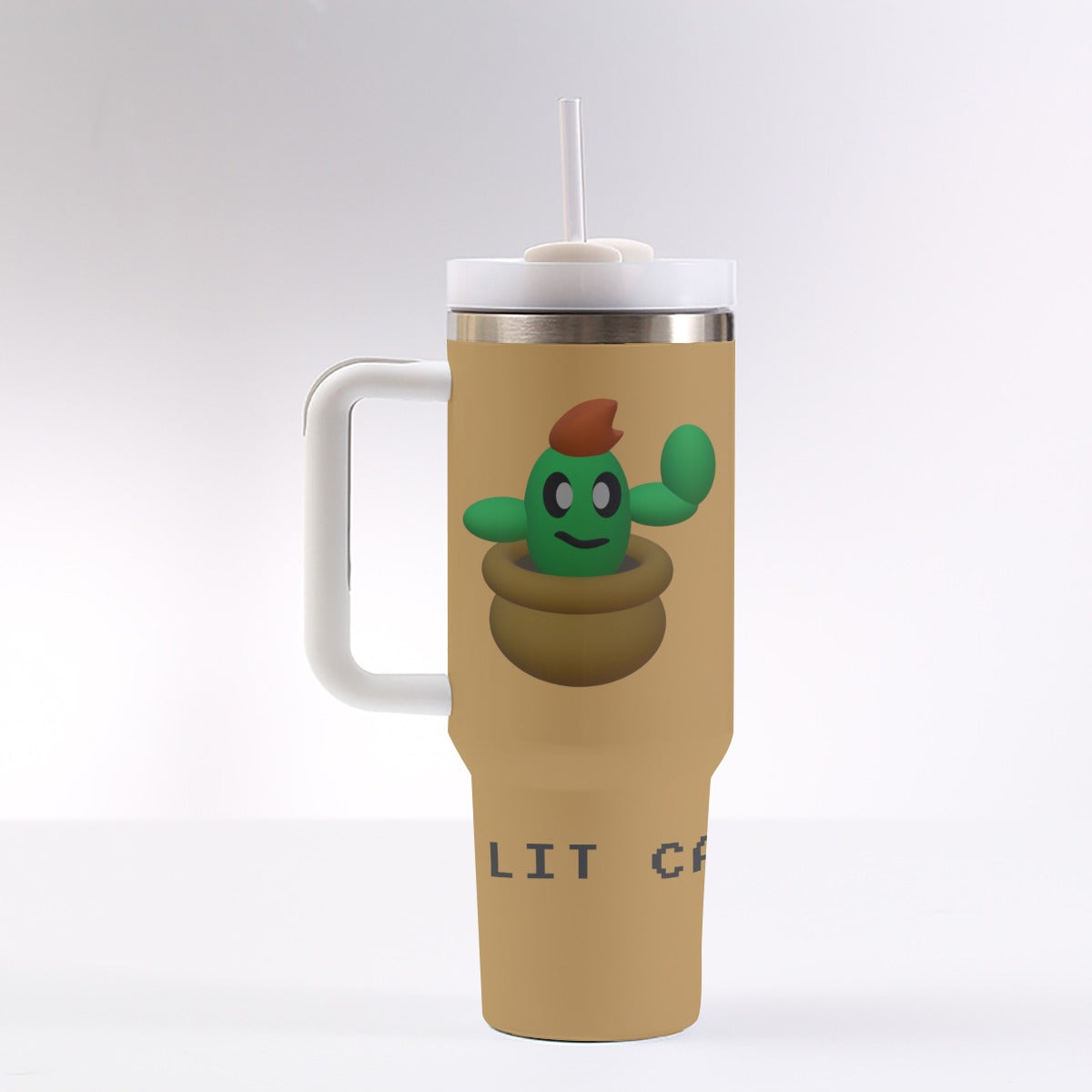 LIit Cactus Bro 40 oz Tumbler With Handle