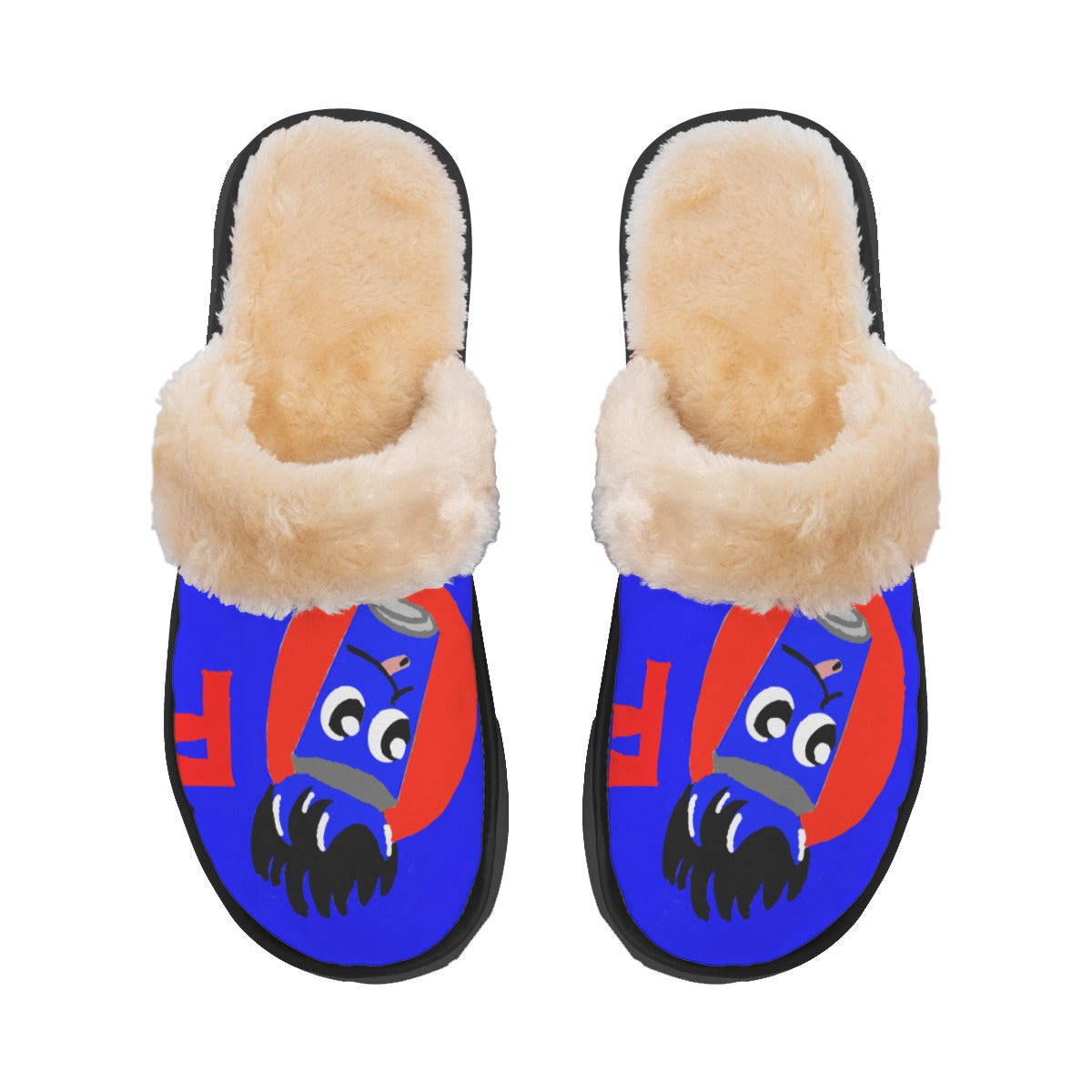 Flow Can Men's Home Plush Slippers