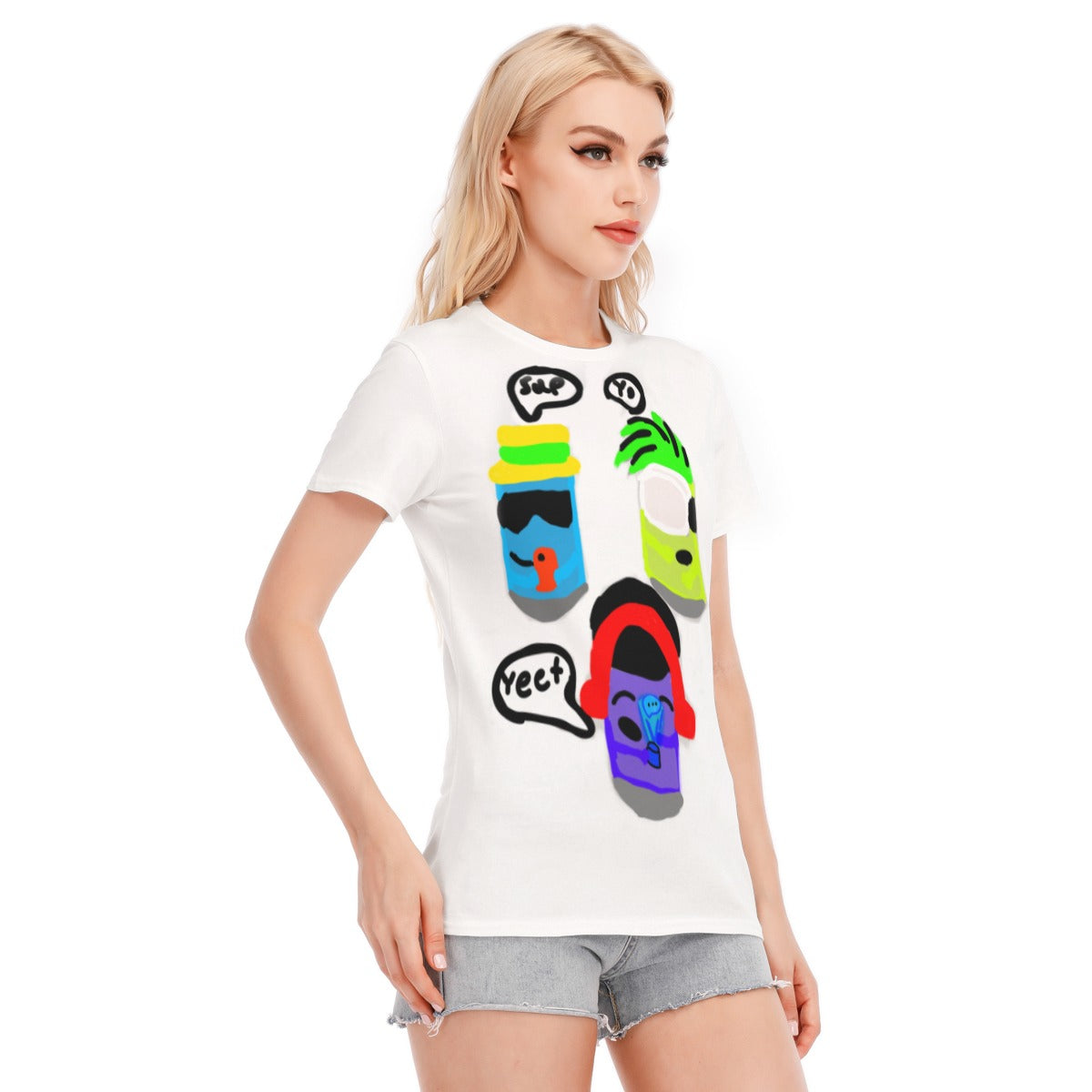 Flow Can Social Media Group Women's Graphic T shirt