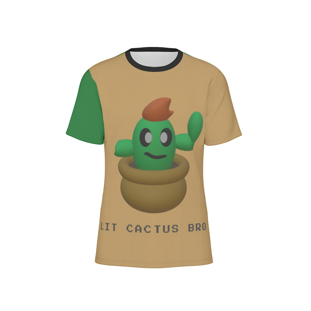 Men Lit Cactus Bro Plant Shirt