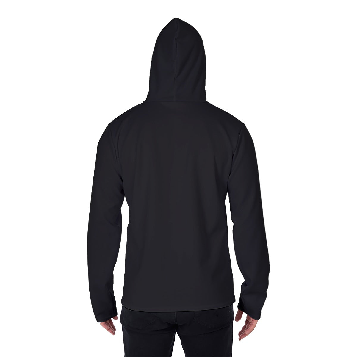 FLOW CAN Video Game Character Men's Heavy Fleece Hoodie With Mask