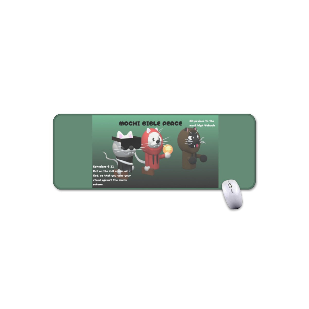 Mochi Bible Peace Mouse Pad